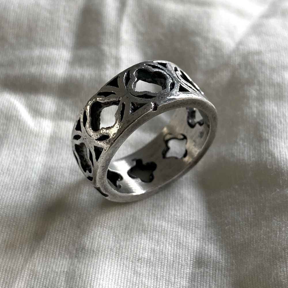Sterling silver vintage Moroccan style ring